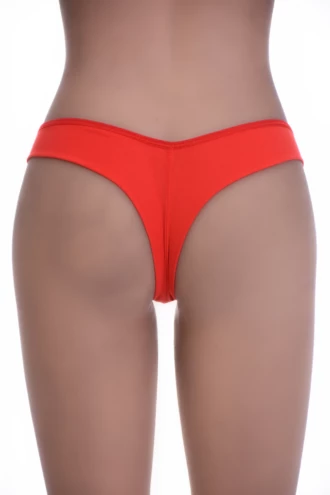 Smooth cotton Brazilian panties low on the hip with open sides and no trim, a comfortable everyday staple.