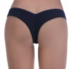 Smooth cotton Brazilian panties that sit low on the hip with open sides and no trim, everyday staple.