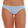 Soft cotton Brazilian panties with open sides and a smooth solid finish, breathable for everyday wear.