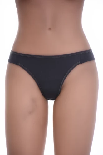 Soft cotton Brazilian panties with a smooth solid finish and open sides, a breathable everyday pair.