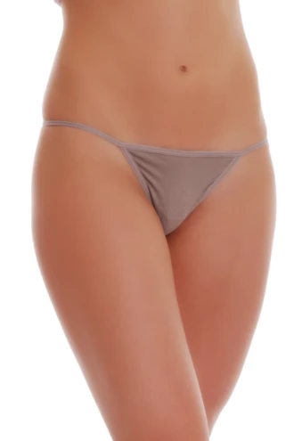 Cotton G-string with a clean solid finish and minimal coverage, comfortable and breathable for daily wear.