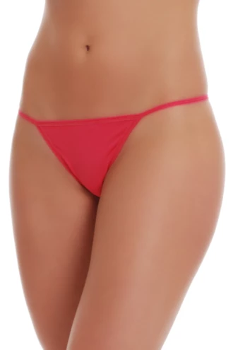 Cotton G-string with a slim string back and minimal coverage, breathable and smooth for daily wear.