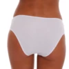 Cotton-and-lace bikini briefs from Tiara Galiano with an opaque front and sheer lace back.