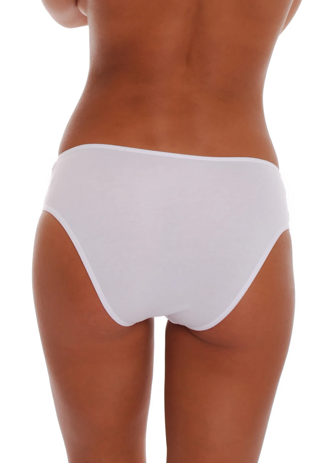 Cotton-and-lace bikini briefs from Tiara Galiano with an opaque front and sheer lace back.