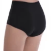 Cotton-and-lace high-waisted briefs with a wide waistband that holds over the stomach and stays flat.