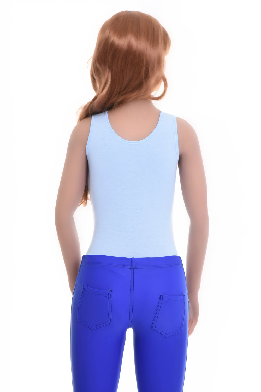 Cotton-blend tank bodysuit with brazilian coverage, breathable and close for a smooth line under clothing.