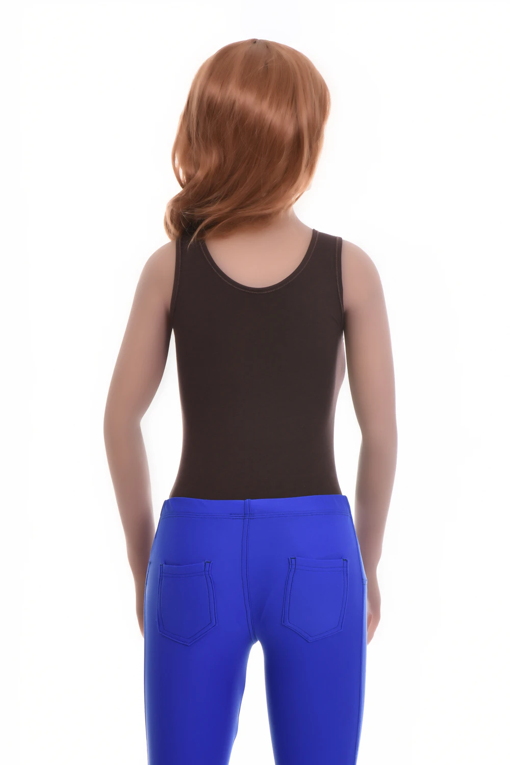Cotton-blend tank bodysuit with brazilian coverage, breathable and close for a smooth line under clothing.
