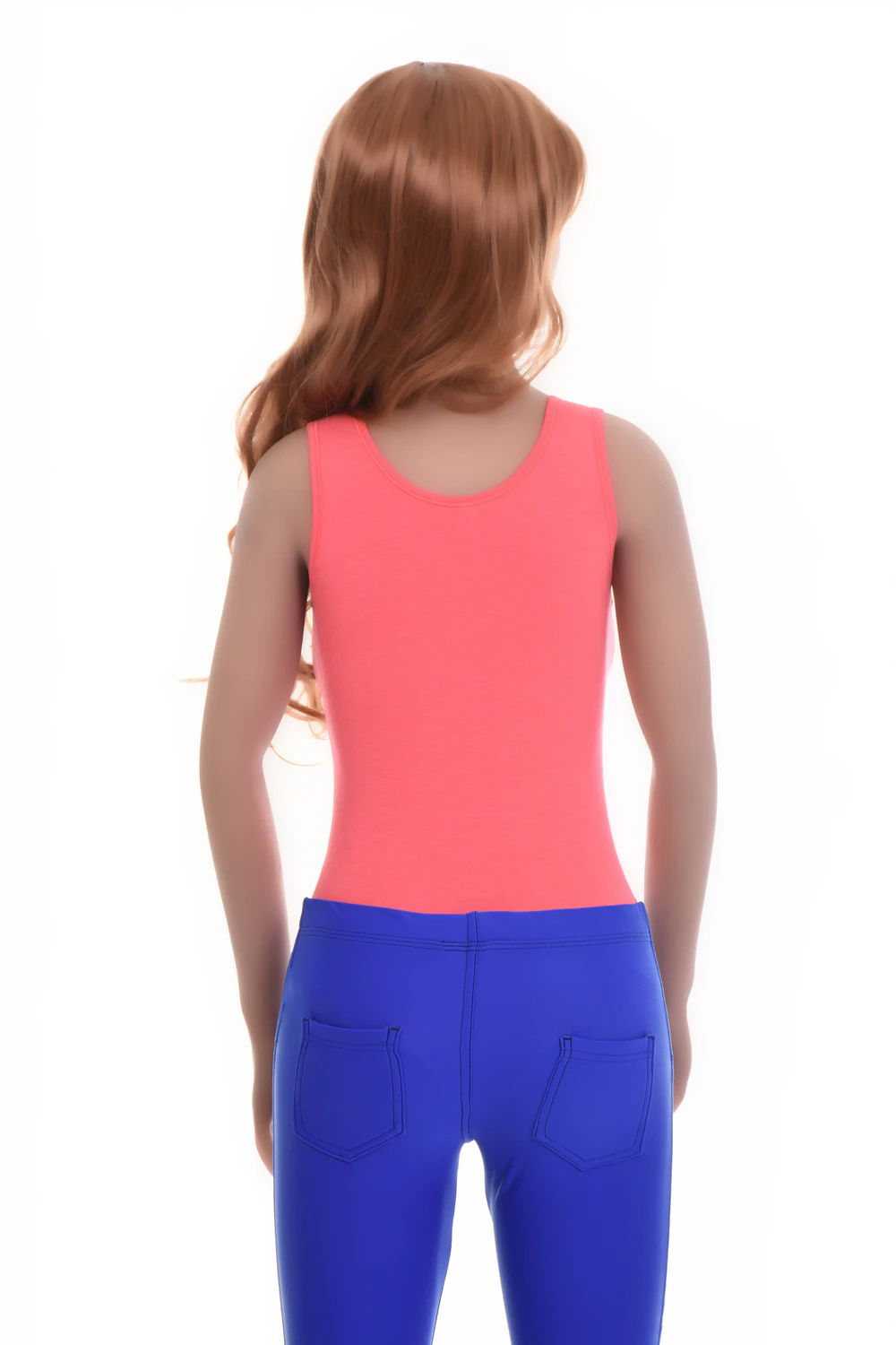 Cotton-blend tank bodysuit with brazilian coverage, breathable and close for a smooth line under clothing.