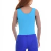 Cotton-blend tank bodysuit with brazilian coverage, breathable and close for a smooth line under clothing.