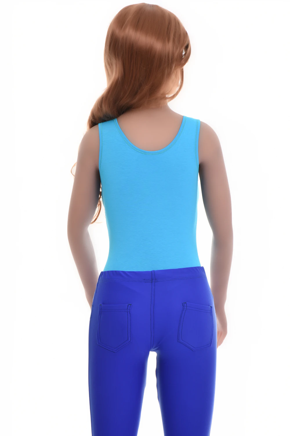 Cotton-blend tank bodysuit with brazilian coverage, breathable and close for a smooth line under clothing.