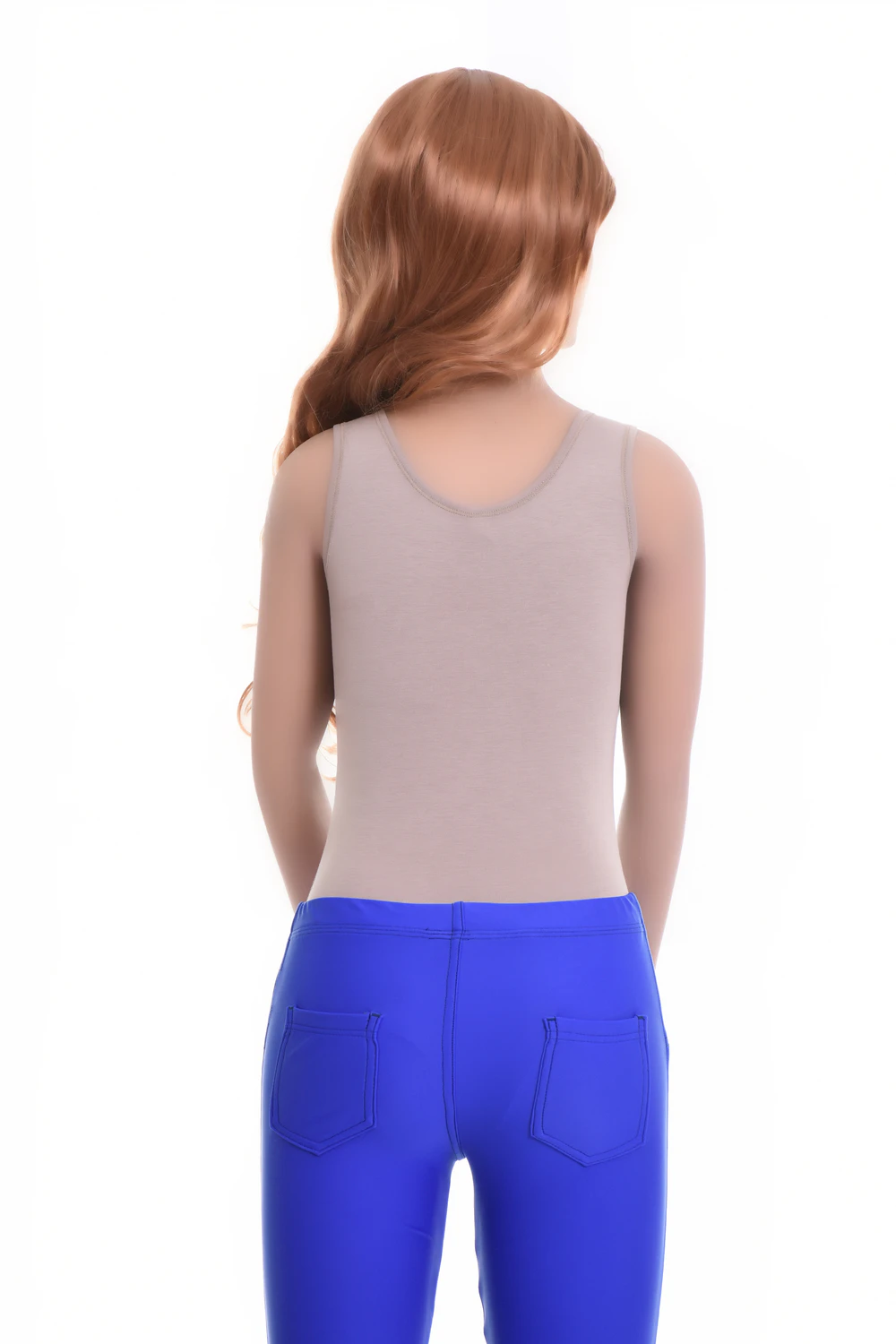 Cotton-blend tank bodysuit with brazilian coverage, breathable and close for a smooth line under clothing.