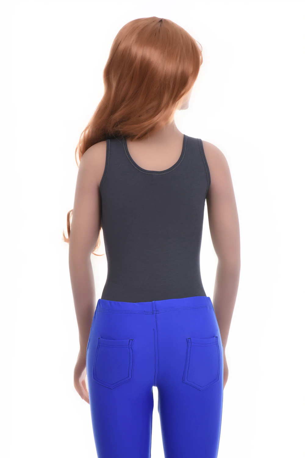 Cotton-blend tank bodysuit with brazilian coverage, breathable and close for a smooth line under clothing.