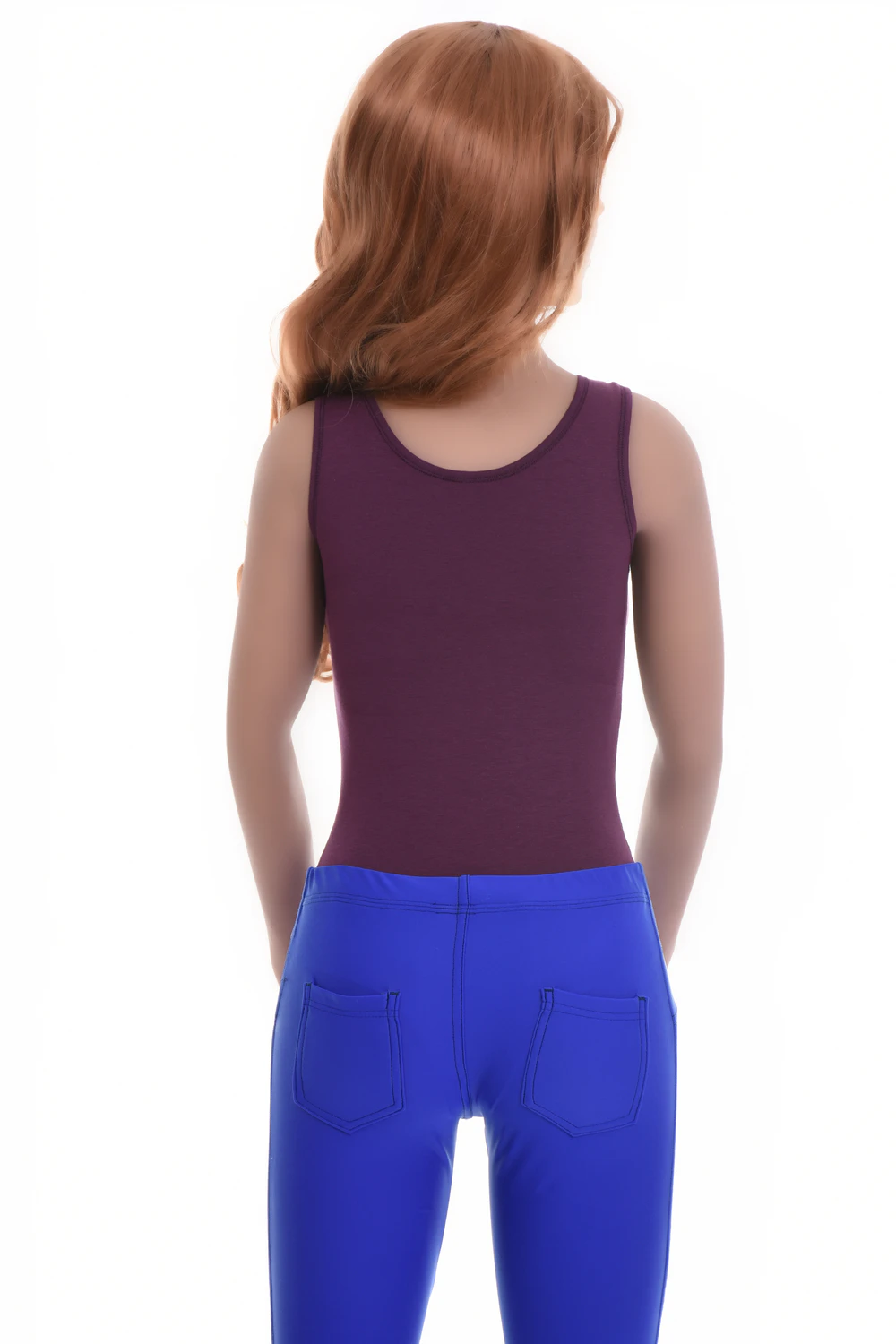 Cotton-blend tank bodysuit with brazilian coverage, breathable and close for a smooth line under clothing.