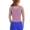 Cotton-blend tank bodysuit with brazilian coverage, breathable and close for a smooth line under clothing.