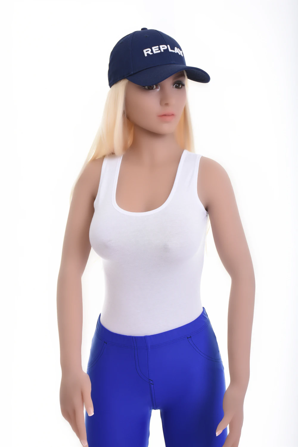 Cotton-blend tank bodysuit with brazilian coverage, breathable and close for a smooth line under clothing.