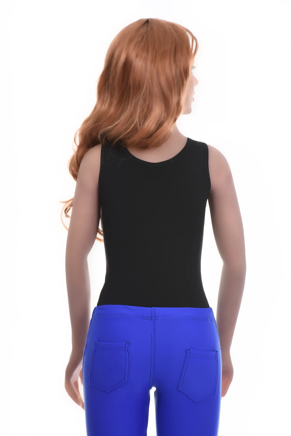Cotton-blend tank bodysuit with brazilian coverage, breathable and close for a smooth line under clothing.