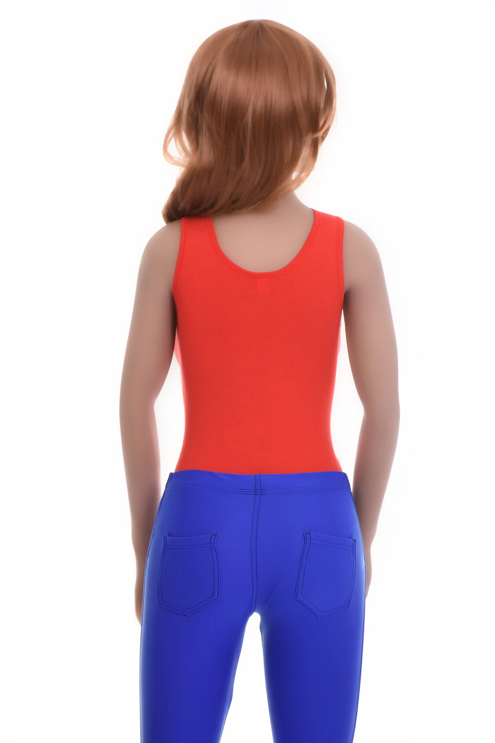 Cotton-blend tank bodysuit with brazilian coverage, breathable and close for a smooth line under clothing.