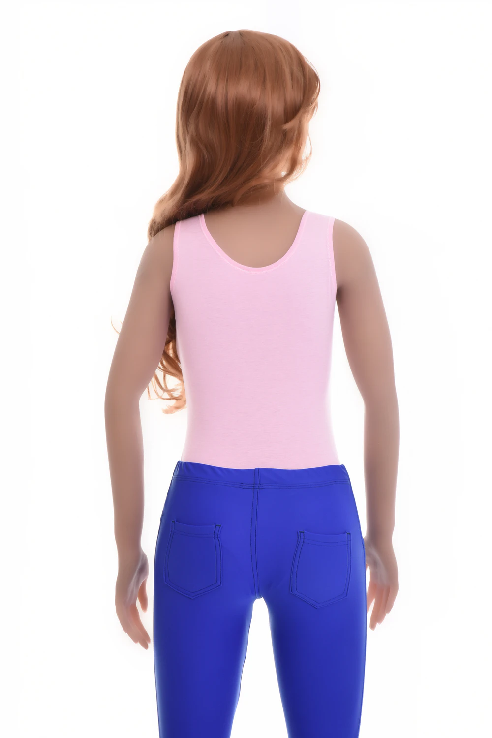Cotton-blend tank bodysuit with brazilian coverage, breathable and close for a smooth line under clothing.