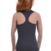 Cotton tank bodysuit on wide straps with bikini coverage and hook-and-eye closure, soft and breathable.