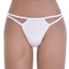 Cotton thong with a thong back and clean solid line, a quiet breathable everyday underwear staple.