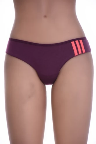 Cotton thong with a thong back and clean solid line, a quiet breathable everyday underwear staple.