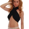 Soft cotton thong with a lace front and smooth cotton sides, a low-rise breathable everyday cut.