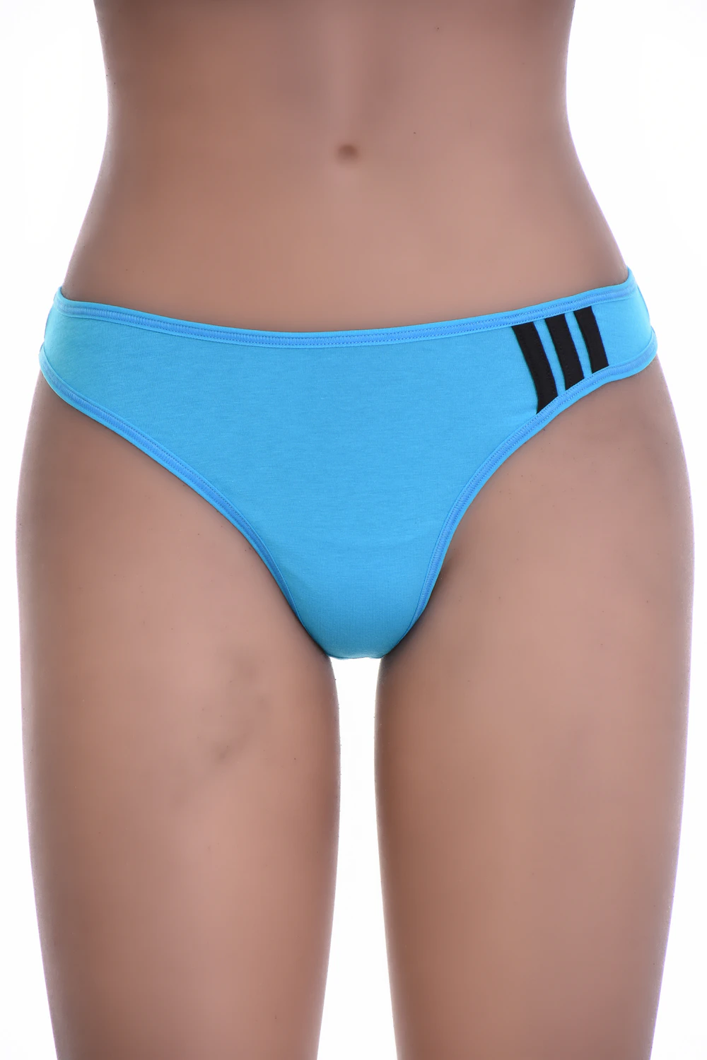 Low-rise cotton thong with a clean face and minimal thong back, breathable for comfortable daily wear.