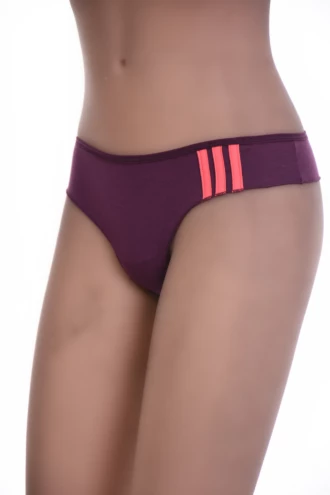 Low-rise cotton thong with a clean face and no trim, breathable and comfortable for daily wear.