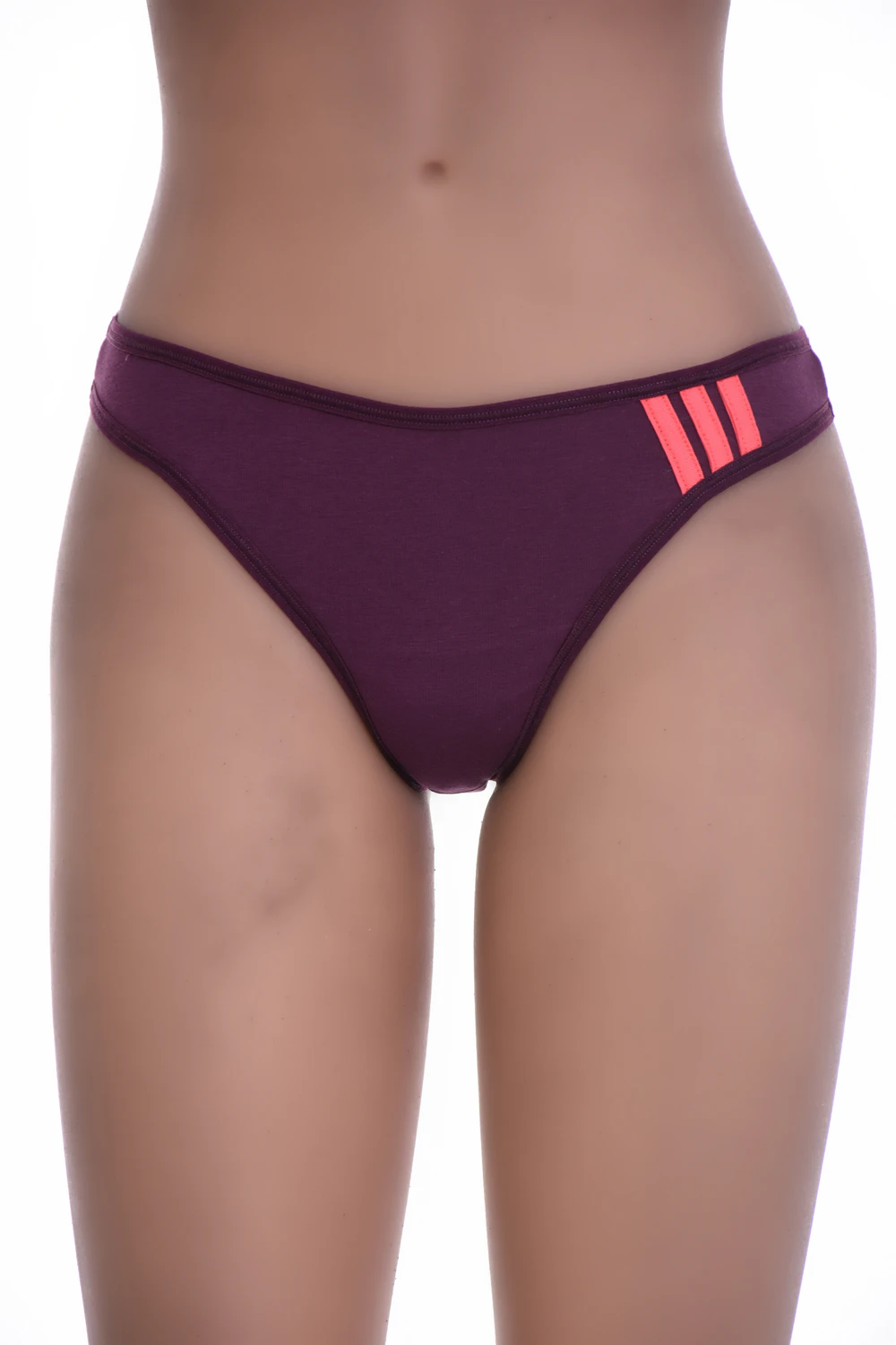 Low-rise cotton thong with a clean face and no trim, breathable and comfortable for daily wear.