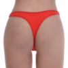 Smooth cotton thong low on the hip with minimal coverage and no lace, an easy breathable everyday pick.