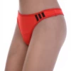 Smooth cotton thong low on the hip with minimal coverage and no lace, an easy breathable everyday pick.