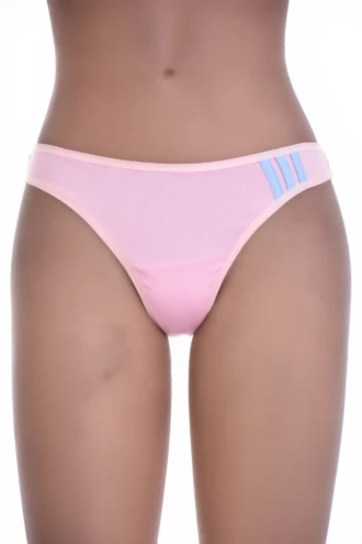 Low-rise cotton thong with a thong back and clean solid finish, an easy quiet everyday staple.