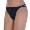 Low-rise cotton thong with a trim-free front and slim breathable cut for simple daily wear.