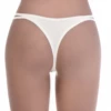 Low-rise cotton thong with a trim-free front and minimal thong back for simple daily wear.