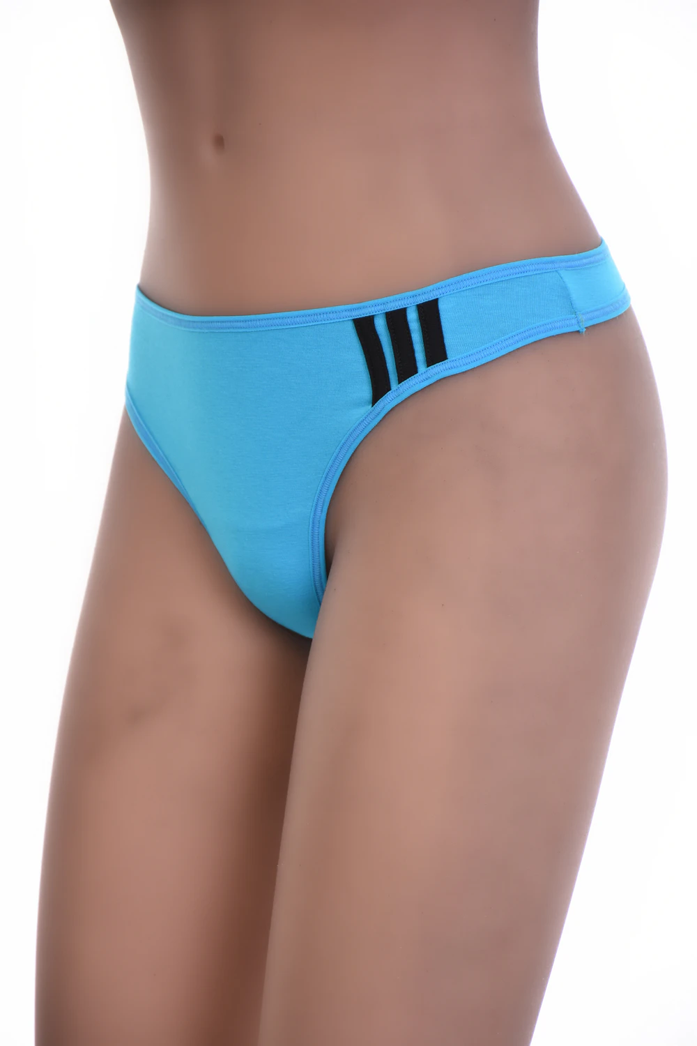 Cotton thong with minimal coverage and a clean solid line, a quiet comfortable everyday basic.