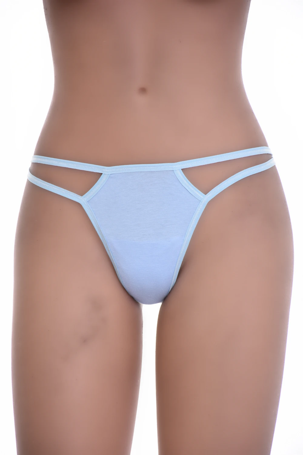 Cotton thong with minimal coverage and a clean line, a simple breathable everyday underwear basic.