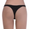 Cotton-blend thong with minimal coverage and a smooth clean front, comfortable for everyday wear.