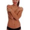Cotton thong with minimal coverage and a slim back, a quiet breathable everyday staple.