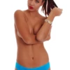 Breathable cotton thong with a slim back and clean line, a simple comfortable everyday staple.