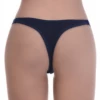 Smooth cotton thong in a soft solid knit with a slim back, an easy quiet everyday underwear basic.