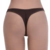 Smooth cotton thong in a soft breathable knit with no trim, a comfortable everyday underwear basic.