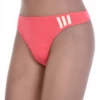 Smooth cotton thong in a soft breathable knit with no trim, a comfortable everyday underwear basic.