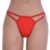 Soft cotton thong with a thong back and clean solid finish, breathable for comfortable daily wear.
