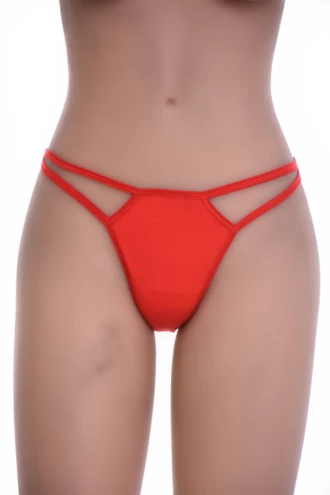 Soft cotton thong with a thong back and clean solid finish, breathable for comfortable daily wear.