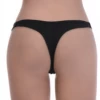 Smooth cotton thong in a soft solid knit with a slim back, an easy quiet everyday underwear staple.