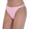 TIARA GALIANO cotton-blend thong in a soft breathable knit, an easy everyday pick that sits low.