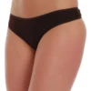 Soft cotton thong with a clean solid face and minimal back, a breathable everyday low-rise staple.