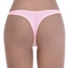Soft cotton thong with a clean solid face and minimal back, a breathable everyday low-rise staple.