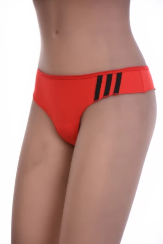 Soft cotton thong with a clean solid face and minimal back, a breathable everyday low-rise staple.
