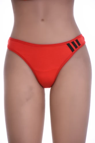 Soft cotton thong with a clean solid face and minimal back, a breathable everyday low-rise staple.